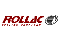 Maroon italics lettering - Rollac Rolling Shutters